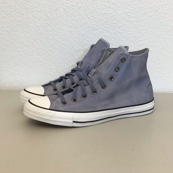Converse NWOT 11.5 Men’s / 13.5 Women’s Chuck Taylor All Star Hi Blue Sneakers - Picture 3 of 14